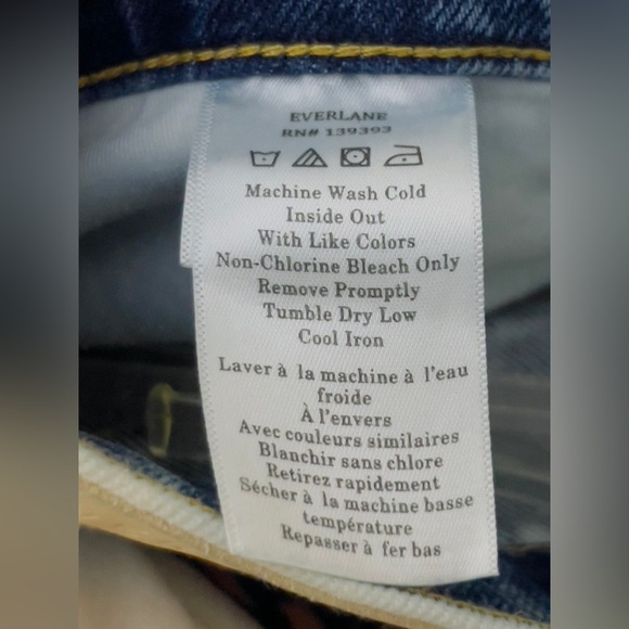 EVERLANE 26” The way high women’s jeans size 26” regular 98% cotton 2% elastane - Picture 10 of 12